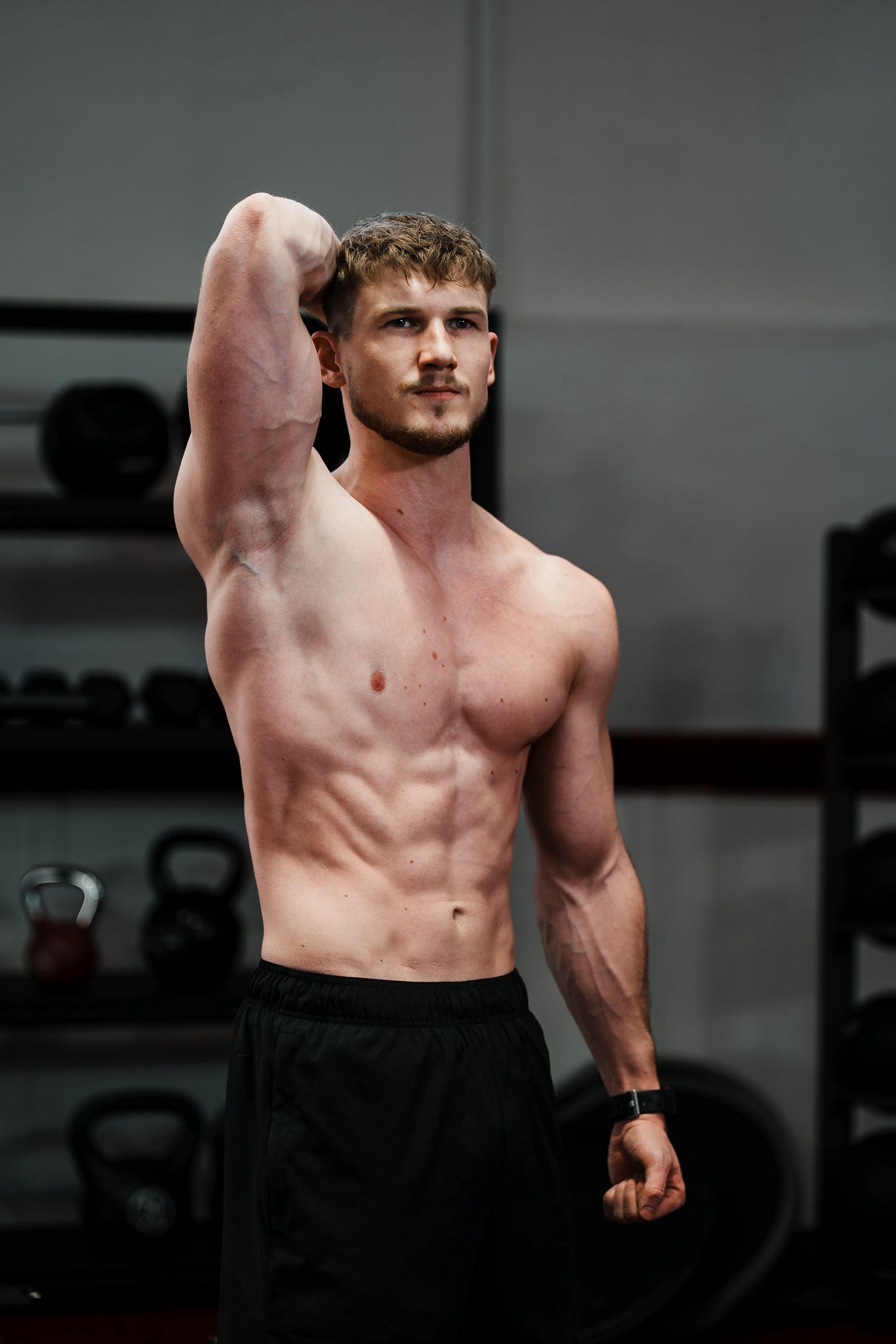 Emil Křižka při tréninku